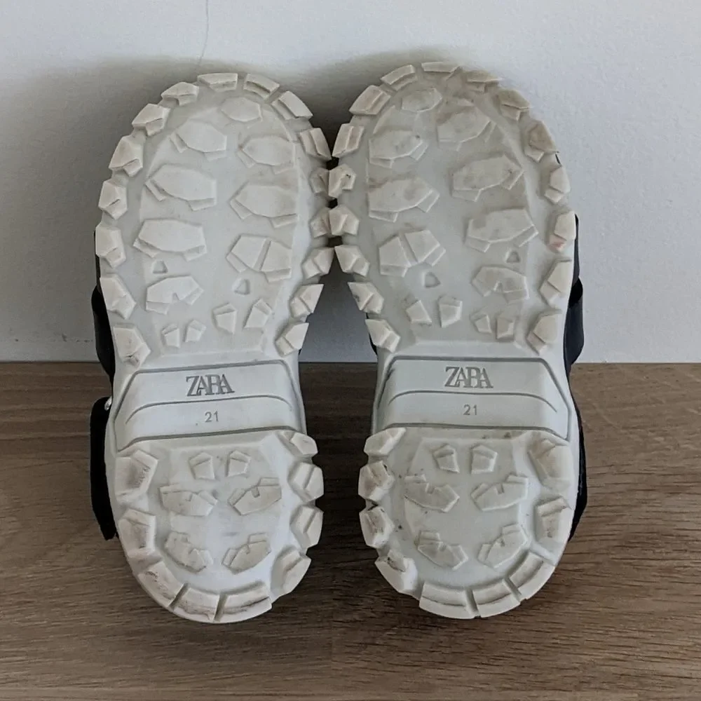 Zara Navy Blue Fisherman Sandals Toddler Girl Size 5